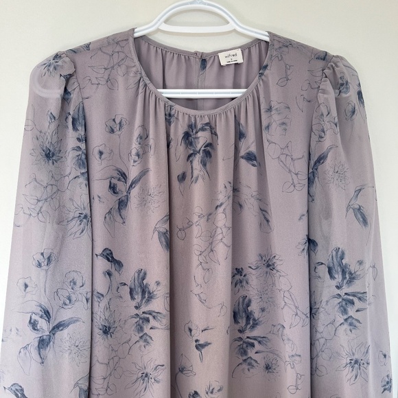 Aritzia Wilfred⎜MIRIAM DRESS⎜DRY BASIL / GRANITE BLUE - Picture 8 of 15